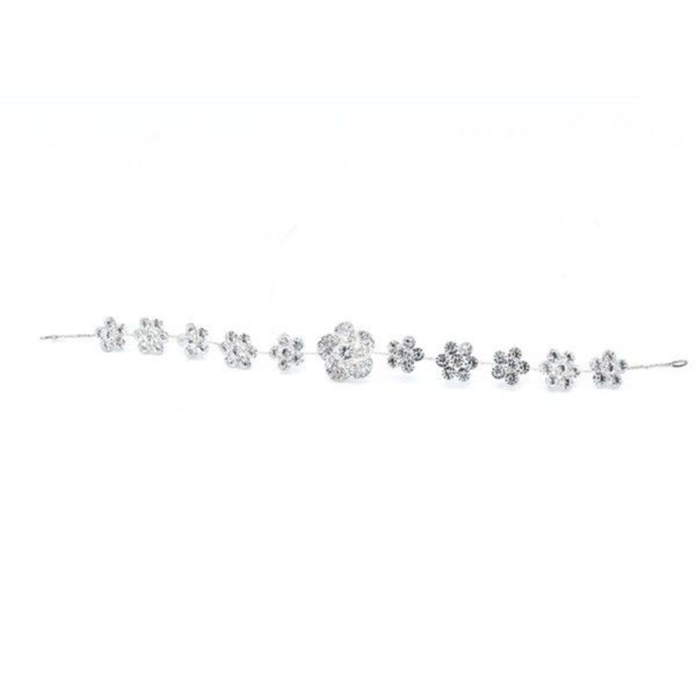 10.63” Beautiful Crystal Flower Mix Hair Pin